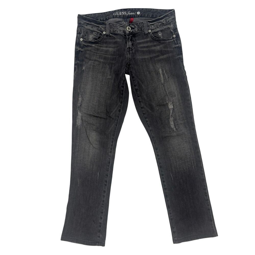 Guess Black Denim Jeans 🖤👖 Faded Slim Fit - Size 27